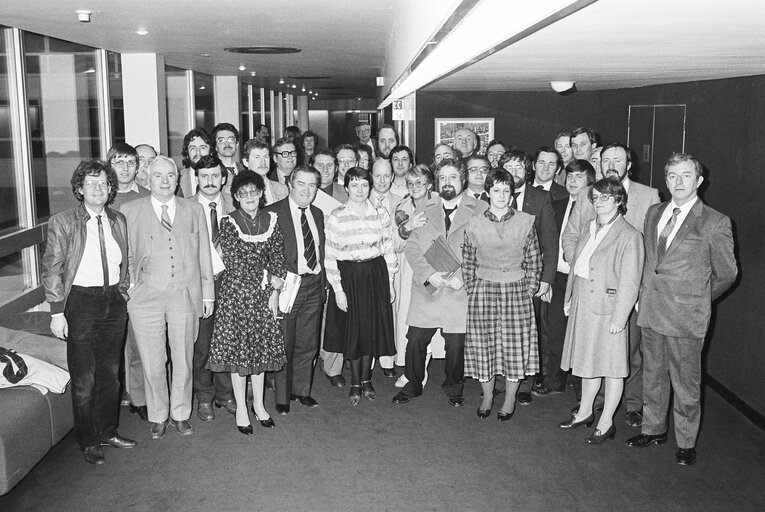 Fotografija 20: Group picture at Strasbourg in february 1984