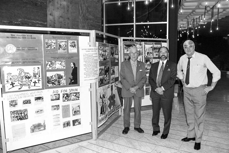 Exhibition on the British volunteers in the International Brigades during the Spanish Civil War at the EP in Strasbourg.