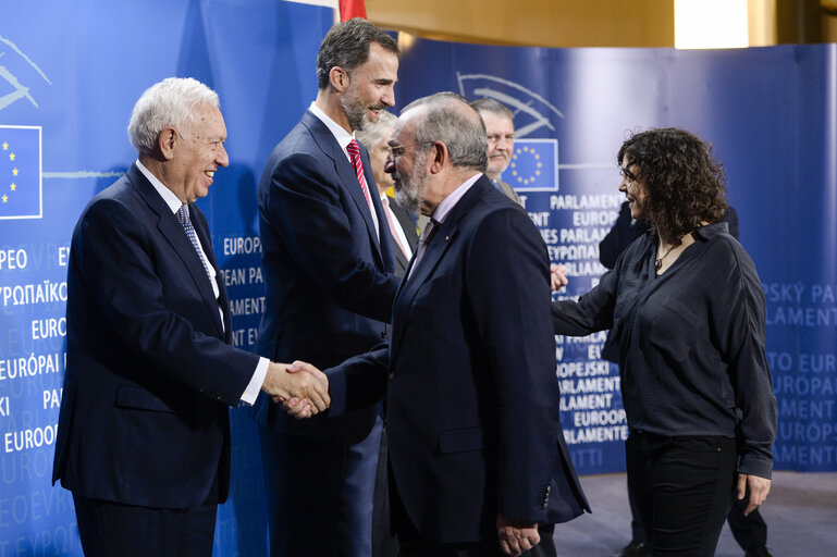 Foto 3: Official visit of the King of Spain Felipe VI at the European Parliament in Brussels.