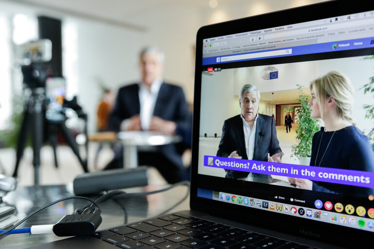 Facebook chat with Antonio TAJANI - EP President