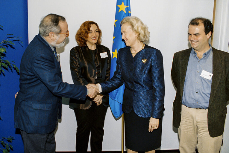 Award of the Sakharov Prize for the year 2000 to Fernando SAVATER for the  Basta Ya citizens' movement for human rights, democracy and tolerance in the Basque country, European Parliament of Strasbourg on the 13th of December 2000.