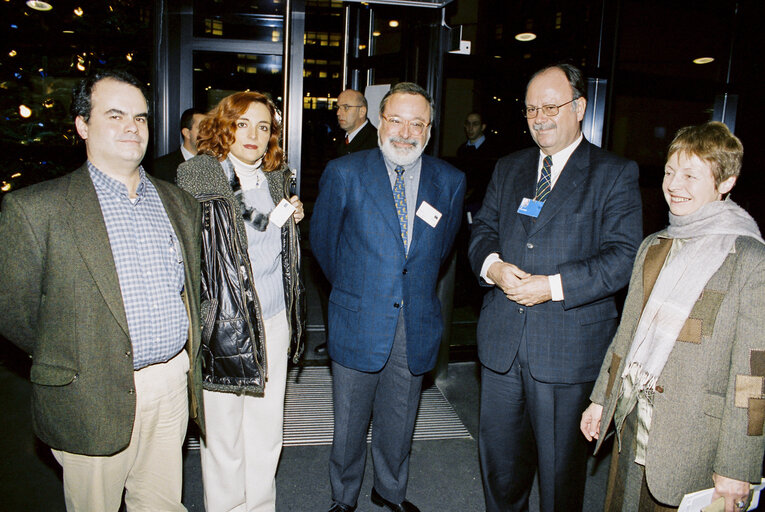 Fernando SAVATER, winner of the Sakharov prize of 2000, at the European Parliament of Strasbourg in December 2000.