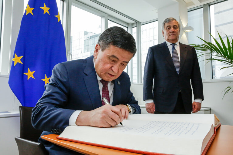 Visit of His Excellency Sooronbay JEENBEKOV - President of the Kyrgyz Republic to the European Parliament in Brussels