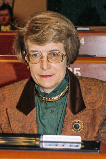 Fotografia 12: Marlene LENZ in plenary session in Strasbourg - March 1993