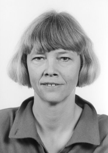 Fotografia 1: Portrait of Ulla Margrethe SANDBAEK, MEP during the 3rd, 4th and 5th Parliamentary Terms (1989-2004)