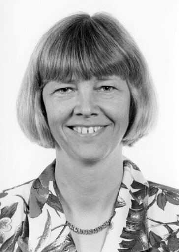 Fotografia 2: Portrait of Ulla Margrethe SANDBAEK, MEP during the 3rd, 4th and 5th Parliamentary Terms (1989-2004)