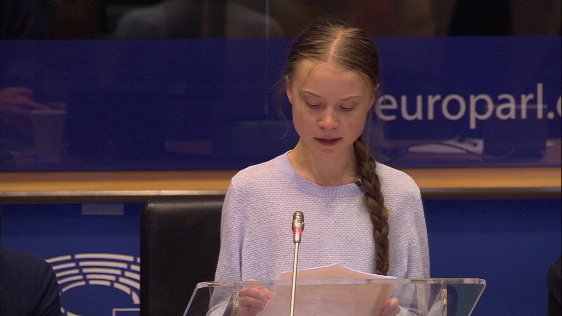 EU climate law and targets: extracts from the opening statement by Greta THUNBERG, environmental activist