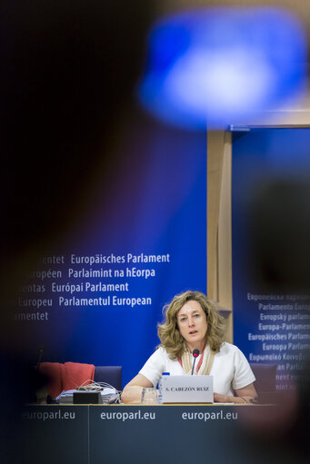 Valokuva 4: Press Conference on Access to medicines in the EU by Soledad CABEZON RUIZ (S&D, ES), rapporteur.