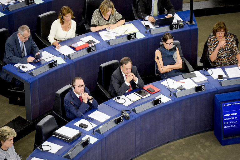 Fotografie 32: State of the Union 2016 - Statement by the President of the Commission - Plenary session week 37 at the EP in Strasbourg