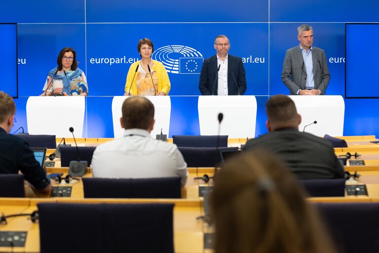 Fotografija 18: Press conference on the outcome of the AGRI Committee mission to the Polish-Ukrainian border