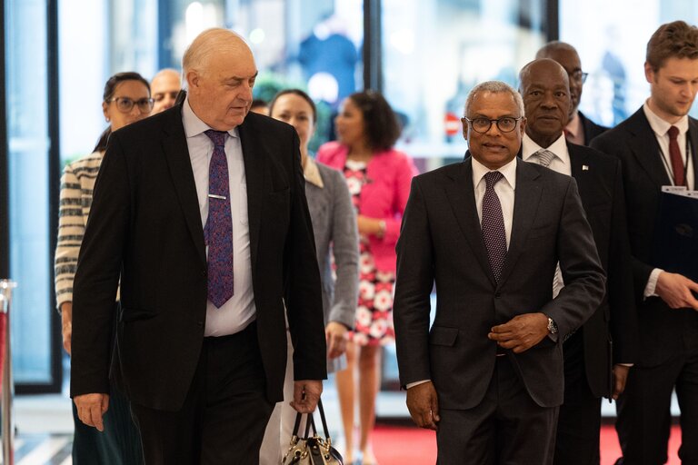 Nuotrauka 4: Charles GOERENS welcomes Pereira NEVES, President of Cape Verde