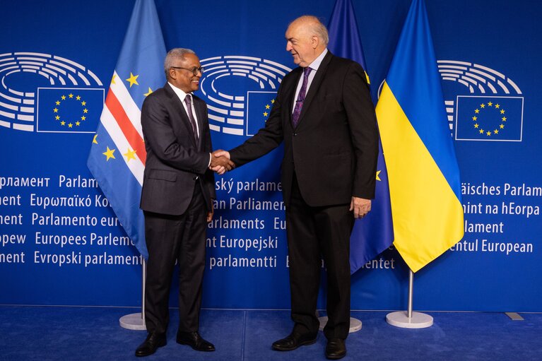 Nuotrauka 2: Charles GOERENS welcomes Pereira NEVES, President of Cape Verde