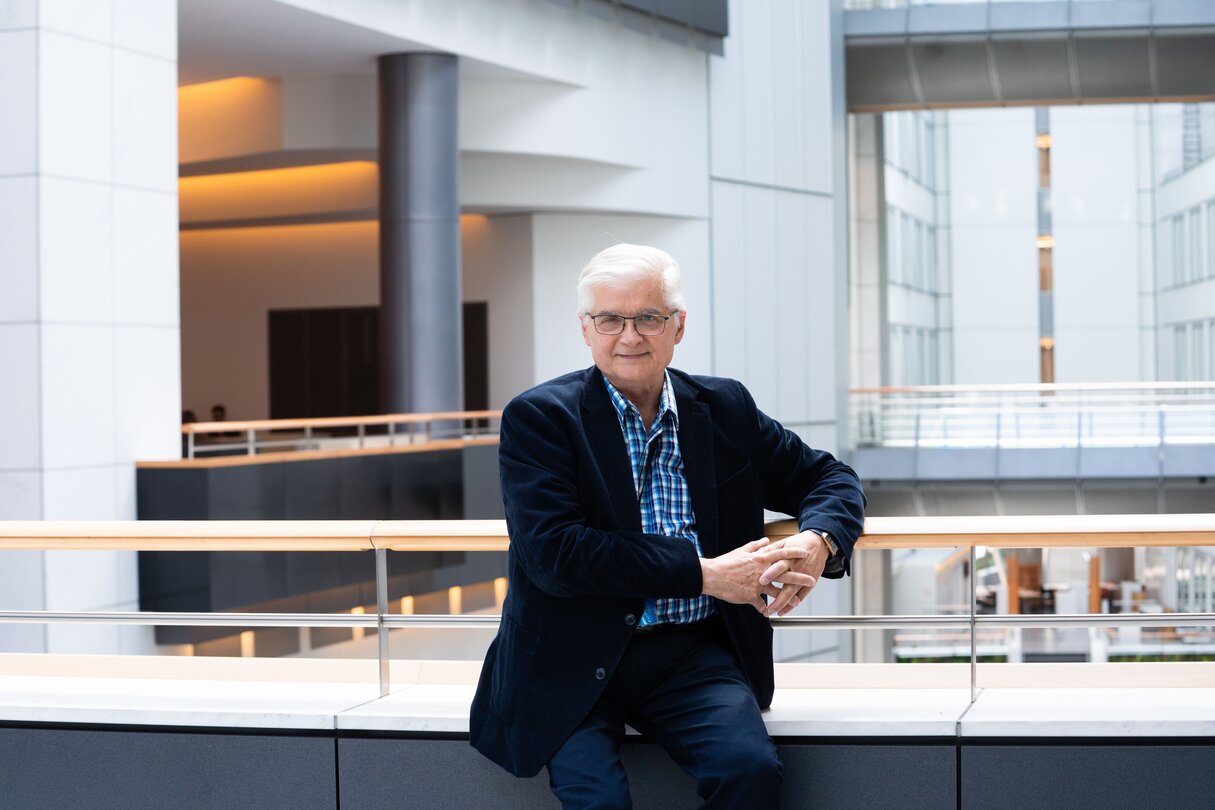 Wlodzimierz CIMOSZEWICZ in the EP in Brussels