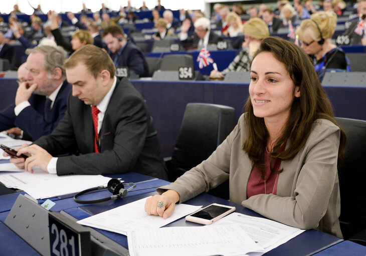 Eleonora EVI in the EP in Strasbourg