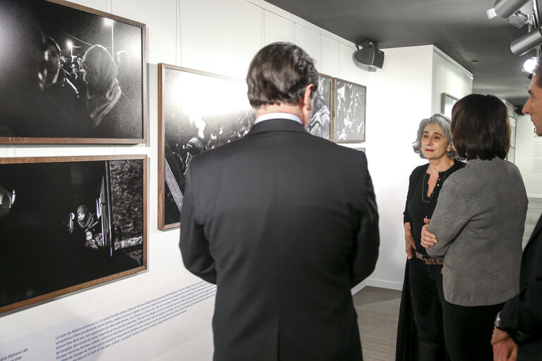 Fotografija 14: Opening ceremony of the Parlamentarium Exhibition 'Women refugees and asylum seekers'