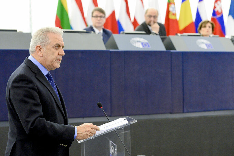 Photo 30: Plenary session week 10 2016 in Strasbourg  Address by the UNHCR