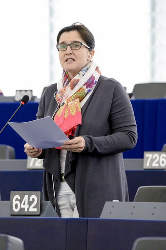 Photo 15: Plenary session week 10 2016 in Strasbourg      Address by Filippo Grandi UN High Commissioner for refugees  followed by one round of political group  speakers