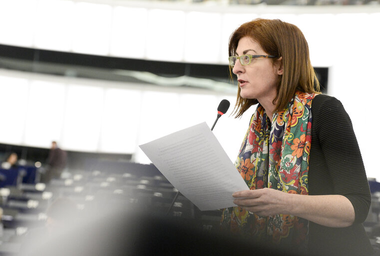 Foto 3: Plenary session week 10 2016 in Strasbourg    Preparation of the European Council meeting of 17 and 18 March 2016 and outcome of the EU Turkey  summit  Council and Commission statements