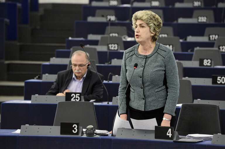 Foto 5: Plenary session week 10 2016 in Strasbourg    Preparation of the European Council meeting of 17 and 18 March 2016 and outcome of the EU Turkey  summit  Council and Commission statements