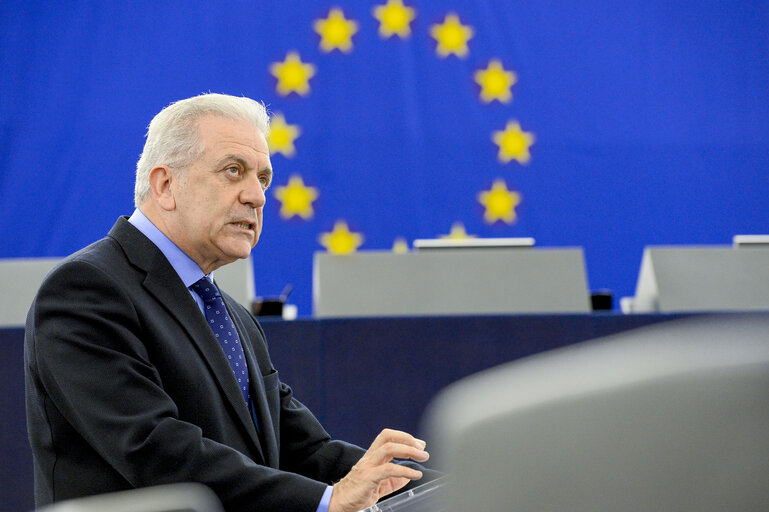 Photo 32: Plenary session week 10 2016 in Strasbourg  Address by the UNHCR