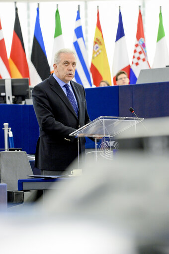 Photo 31: Plenary session week 10 2016 in Strasbourg  Address by the UNHCR