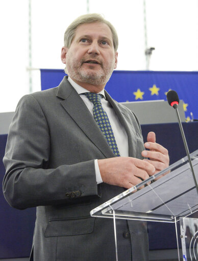 Foto 1: Plenary session week 10 2016 in Strasbourg    Preparation of the European Council meeting of 17 and 18 March 2016 and outcome of the EU Turkey  summit  Council and Commission statements