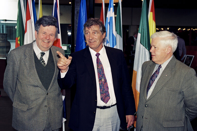 Fotografija 2: Joe WILSON with guests at the EP in Strasbourg.