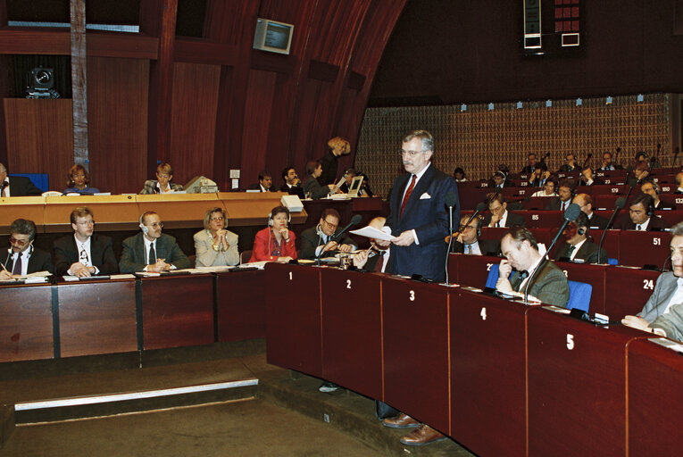 Nuotrauka 14: Plenary session in Strasbourg - Presentation of the Danish Presidency programme