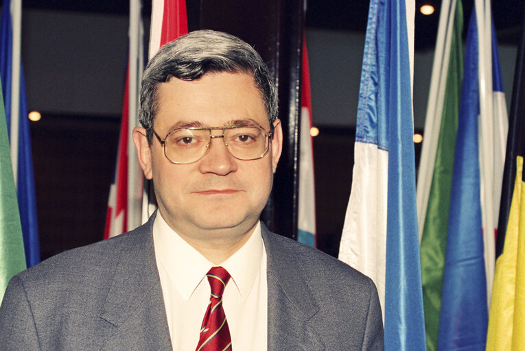 Suriet 11: Portrait of Bruno GOLLNISCH at the EP in Strasbourg.