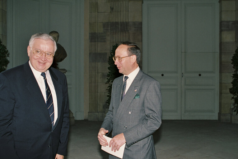 Fotografi 48: 40th anniversary of the foundation of the European Coal and Steel Community (ECSC) - Reception at the Rohan Palace in Strasbourg