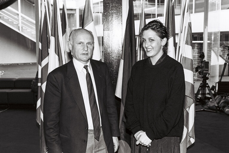 MEP Michael McGOWAN meets with guests  in Strasbourg