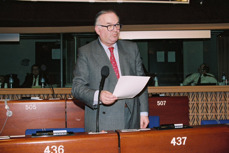 Plenary session in Strasbourg