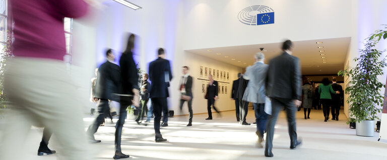 Photo 1 : Stockshot of the European Parliament in Brussels