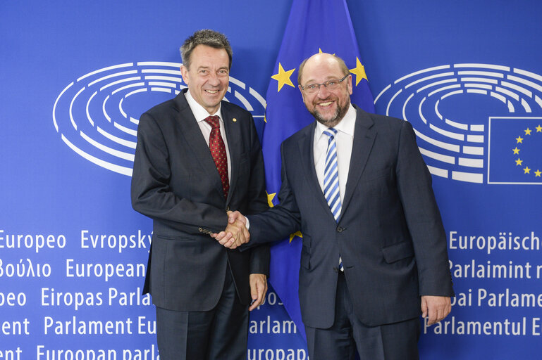 Φωτογραφία 2: Martin SCHULZ - EP President meets with Peter MAURER, President of the International Committee of the Red Cross (ICRC)