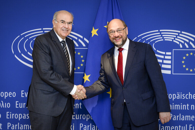 Martin SCHULZ - EP President meets with the President of the European Court of Justice