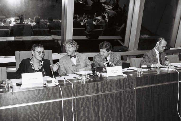 Fotografie 3: GREEN Meeting with Head of the Earth Policy Institute Lester BROWN in Strasbourg