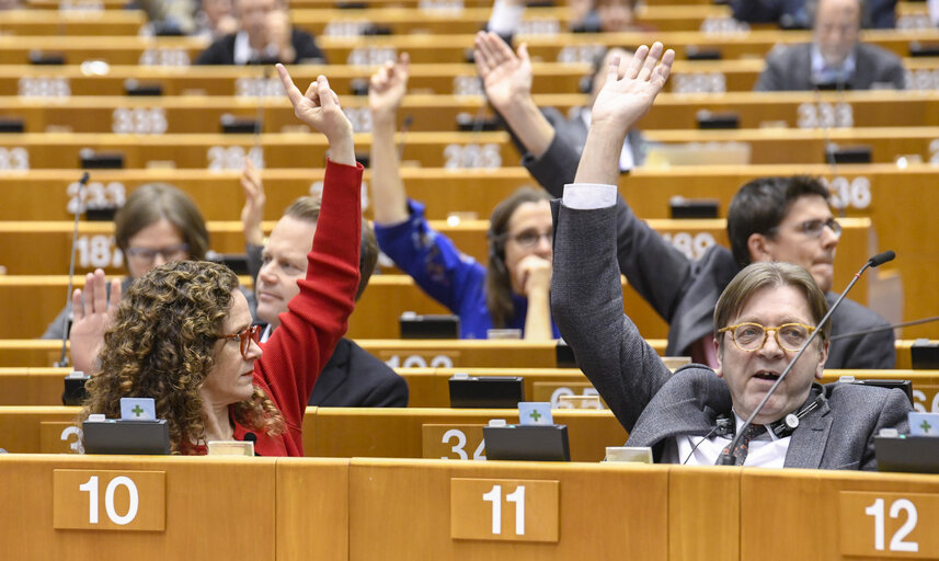 Fotografie 5: Plenary session  - Week 09 2018 in Brussels - Resumption of session and order of business