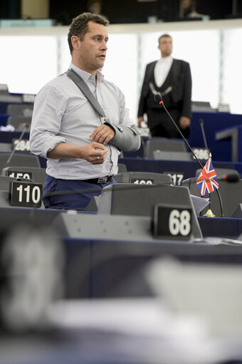 Fotografie 22: Plenary session week 28 2015 in Strasbourg - Explanations of votes