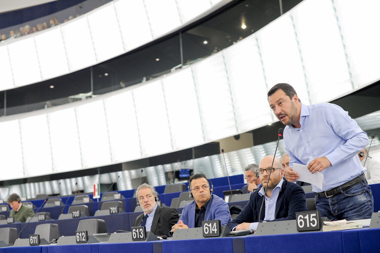 Fotografia 12: Plenary Session week 21 2015 in strasbourg - European Agenda on Migration  Council and Commission statements