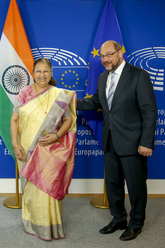 Fotografija 5: Visit of the Speaker of Lok Sabha - Indian Congress to the European Parliament in Brussels