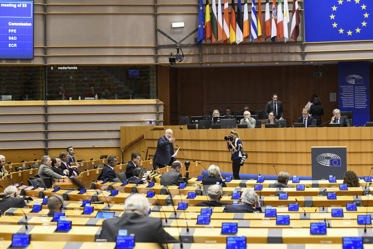 Billede 19: Plenary session  - Week 09 2018 in Brussels - European Council informal meeting of 23 February 2018: MEPs debate