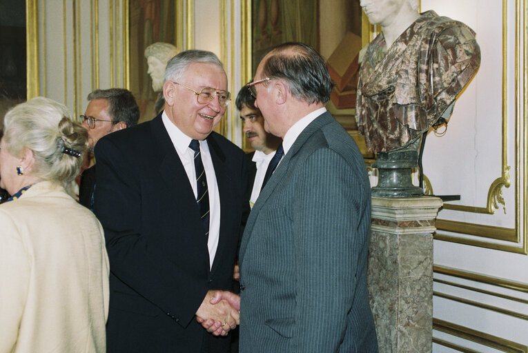 Fotografi 36: 40th anniversary of the foundation of the European Coal and Steel Community (ECSC) - Reception at the Rohan Palace in Strasbourg