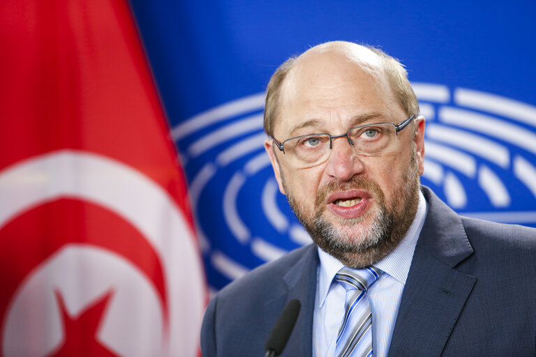 Fotografia 19: Martin SCHULZ - EP President meets with Prime Minister of Tunisia