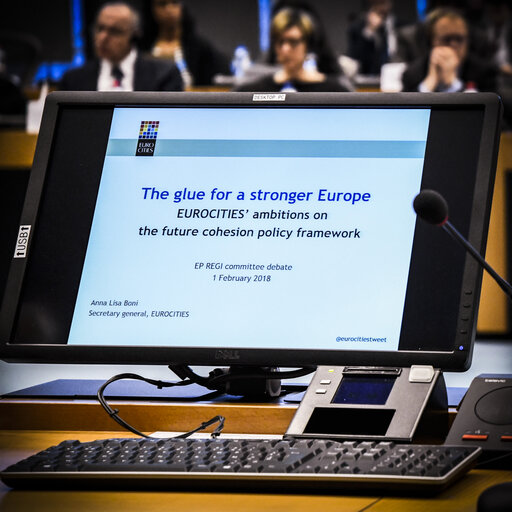 Fotografija 1: REGI extraordinary meeting on ' The Future of Cohesion policy after 2020 '