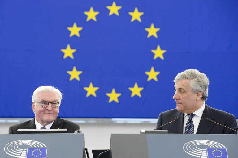 Fotografie 15: Official visit of the President of the Federal Republic of Germany. Plenary session Week 14 2017 in Strasbourg