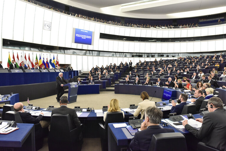 Fotografie 6: Official visit of the President of the Federal Republic of Germany. Plenary session Week 14 2017 in Strasbourg