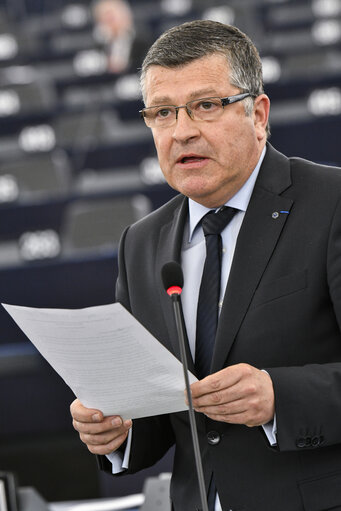 Foto 14: Plenary session week 14 2017 in Strasbourg- Explanations of votes on the negotiations with the United Kingdom following its notification that it intends to withdraw from the European Union