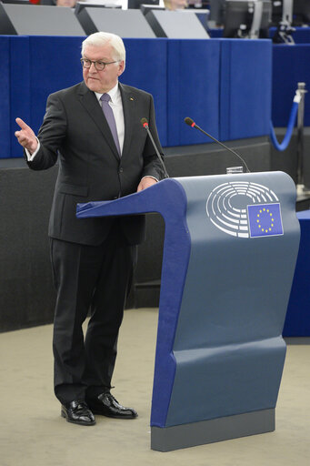 Fotografie 5: Official visit of the President of the Federal Republic of Germany. Plenary session Week 14 2017 in Strasbourg