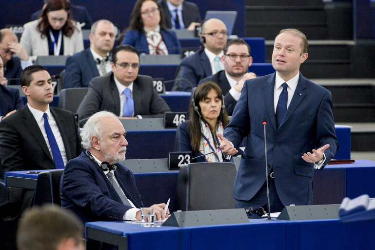 Photo 21: Plenary session Week 3 2017 in Strasbourg - Election of the Vice-Presidents of Parliament