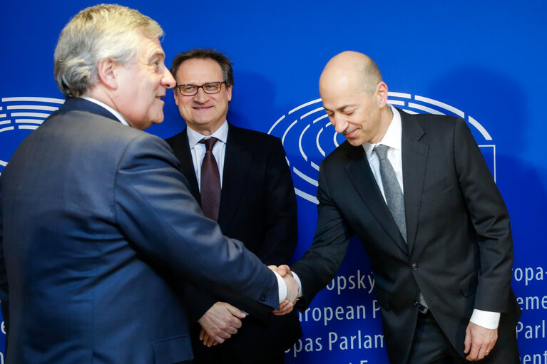 Foto 5: Antonio TAJANI - EP President meets with a delegation of the European Club Association (ECA)